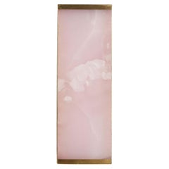 Tech Short with Pink Onyx Wall Sconce