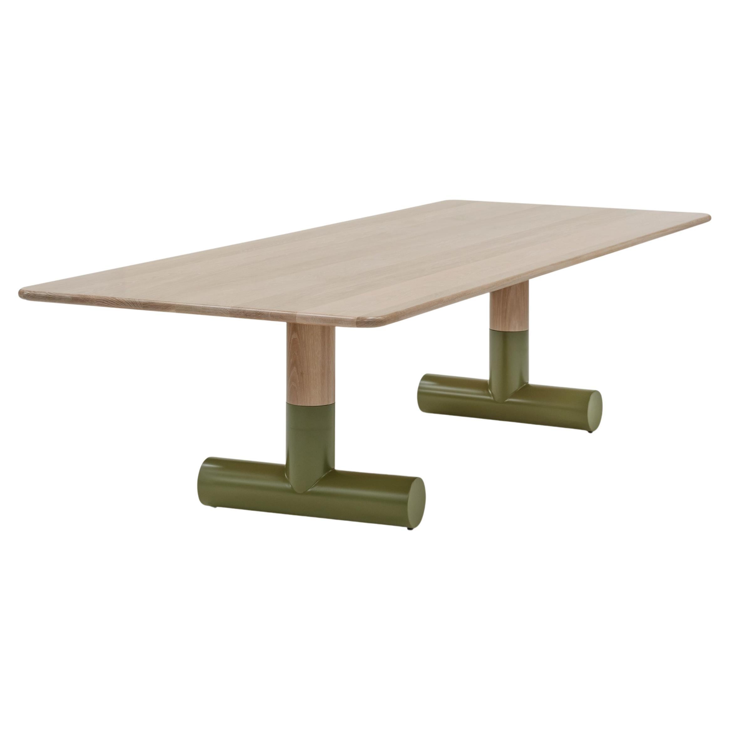Teche Double Pedestal Table For Sale