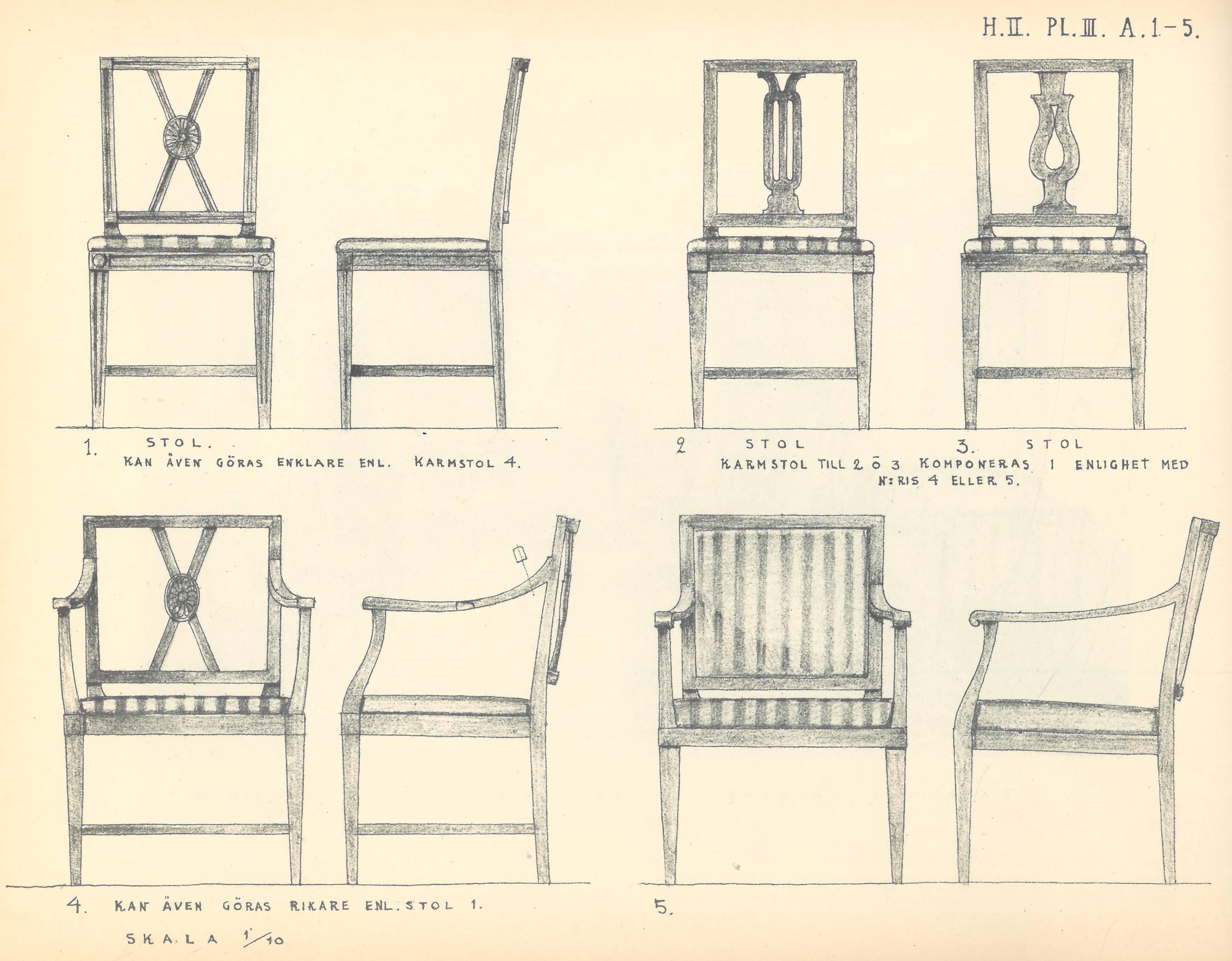 Teckningar Till Enklare Mobeltyper by Carl Malmsten 2 Volumes (Book) For Sale 1