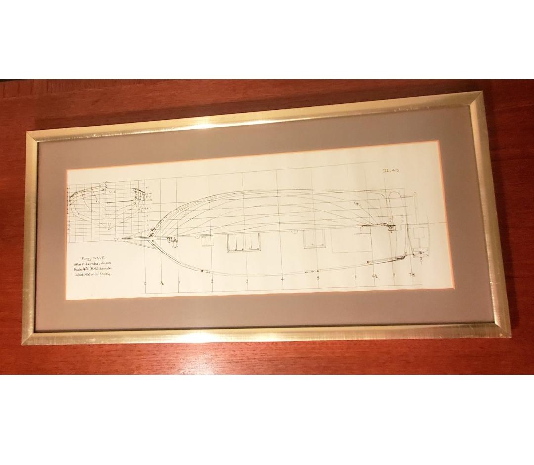 Parchment Paper Technical Nautical Drawings Done by Rh Gibson in 1963 for Talbot Historical Scty For Sale