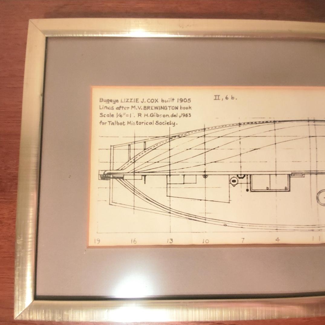Technical Nautical Drawings Done by Rh Gibson in 1963 for Talbot Historical Scty For Sale 2