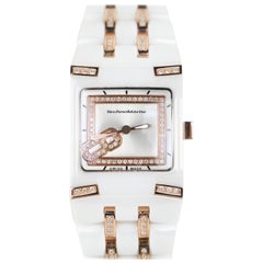 Technomarine "Blacksnow" Armbanduhr aus Keramik und roséfarbenem Diamant mit 1::00 Karat