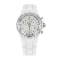 Technomarine Cruise Cadran argenté Céramique blanche Acier Quartz Montre unisexe 110030C