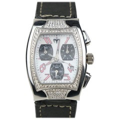 TechnoMarine TechnoSquare 1.22 CTW Diamond Stainless Steel Wristwatch