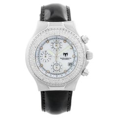 Techomarine Montre Technodiamond pour femme, quartz, chronographe, acier inoxydable