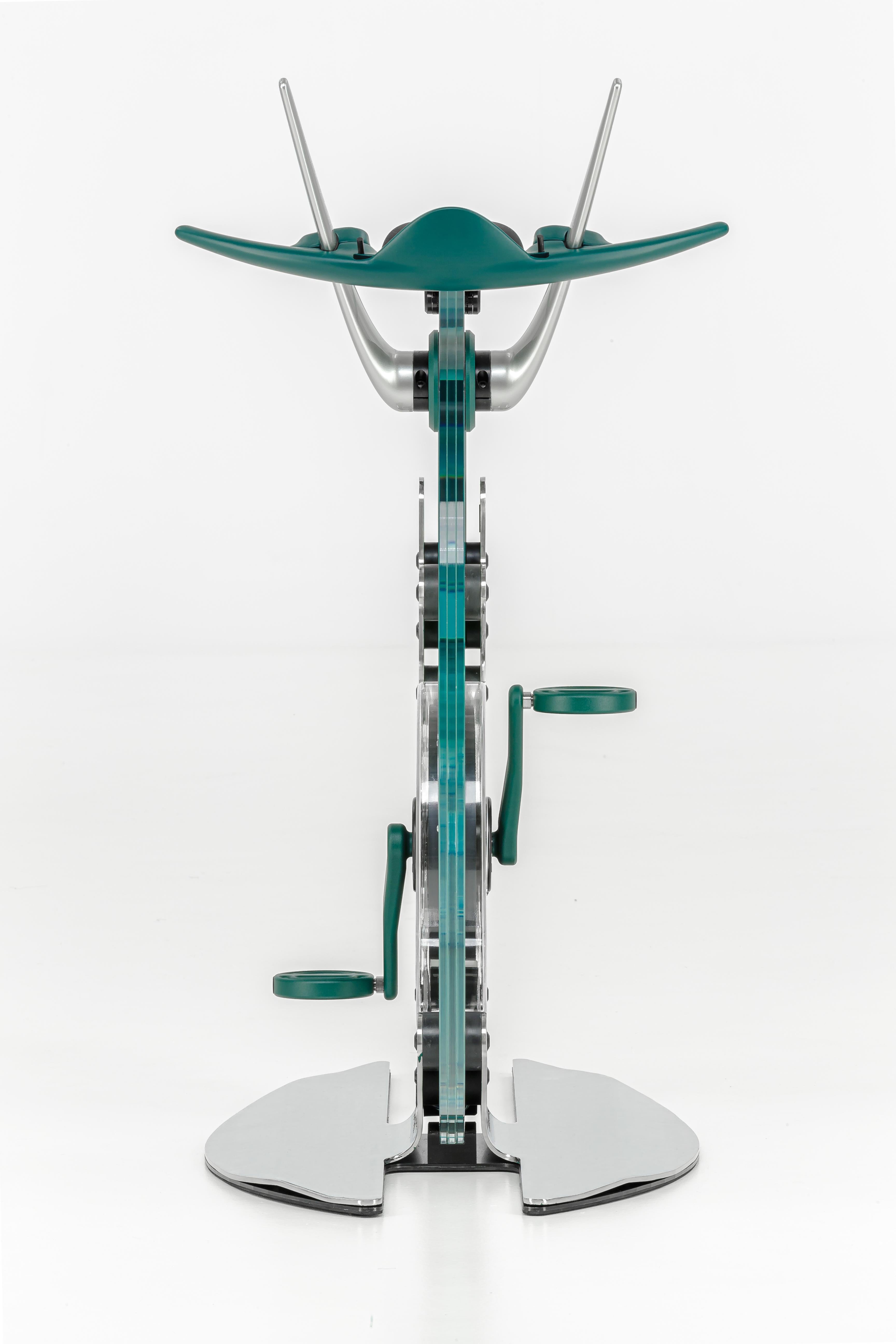 green exercise bike