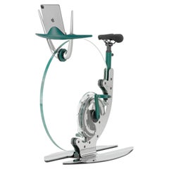 Teckell Ciclotte exercise bike in Green by Luca Schieppati and Gianfranco Barban