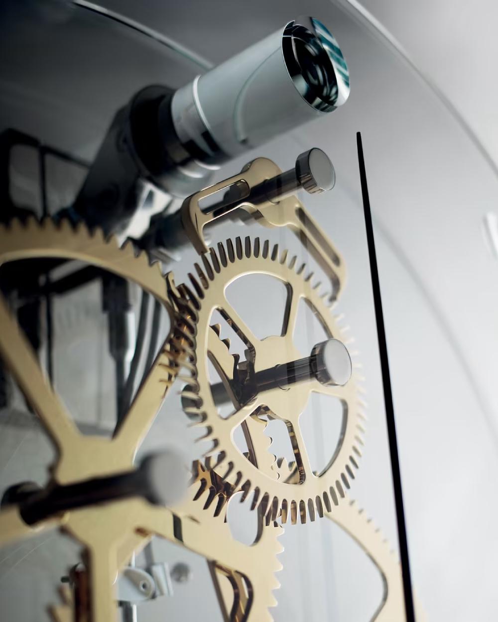 Italian Teckell PRESTO wall pendulum clock by Gianfranco Barban For Sale