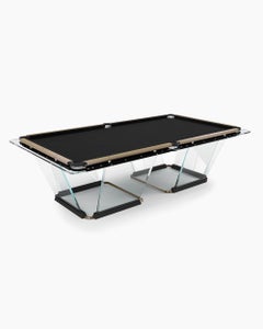 Teckell T1.1 Crystal 8-foot Pool Table in Light Bronz  da Marc Sadler