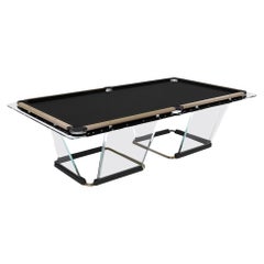Teckell T1.1 Crystal 8-foot Pool Table in Light Bronz  by Marc Sadler