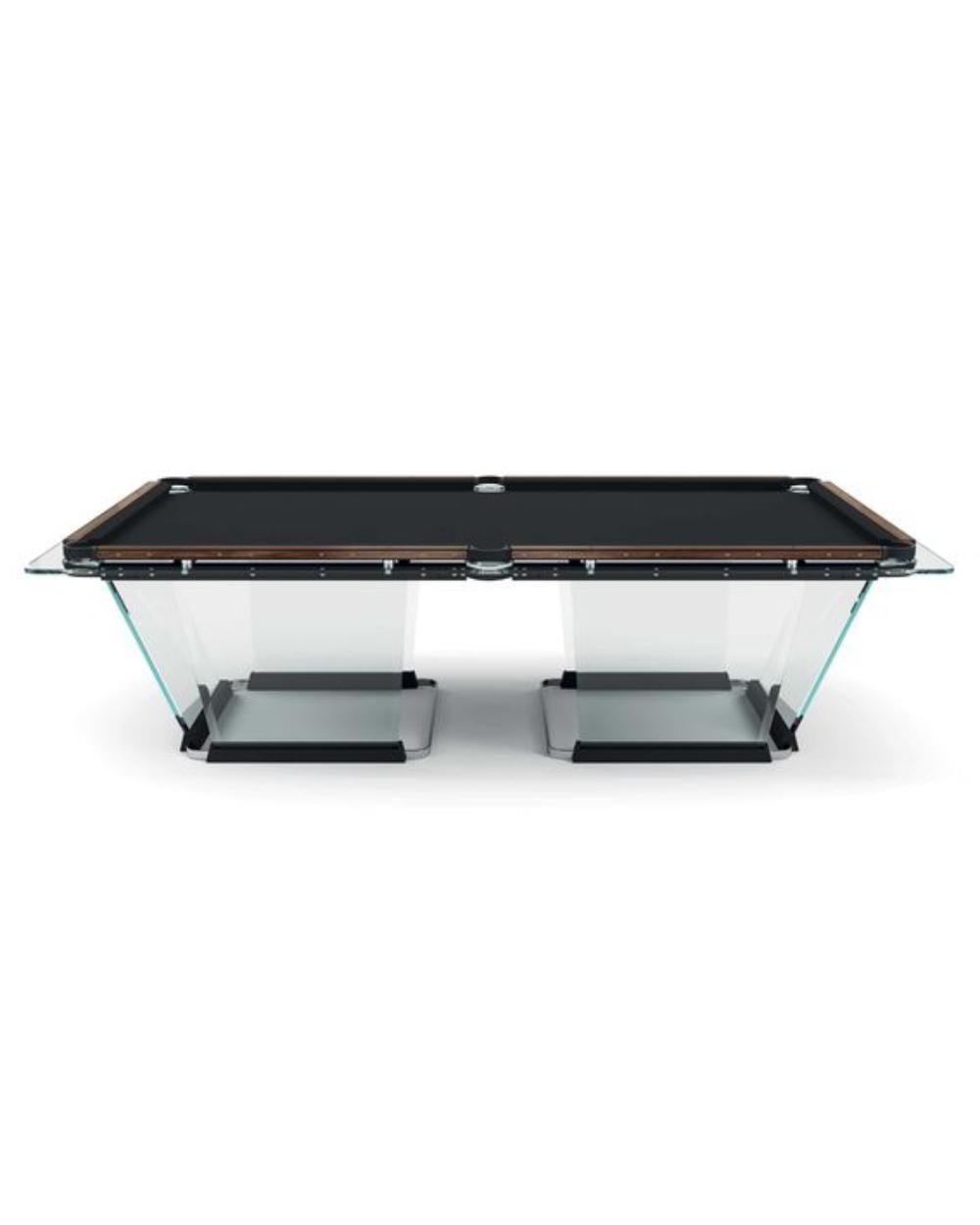 italien Teckell T1.3 Crystal 8-foot Pool Table en Wood Wood par Marc Sadler en vente