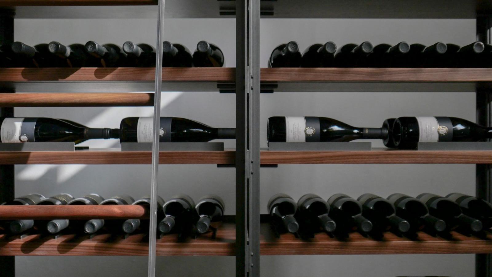Nickel TECNICA WINERY Modular Shelving Wine Storage by Jaume Tresserra for Dessie' For Sale