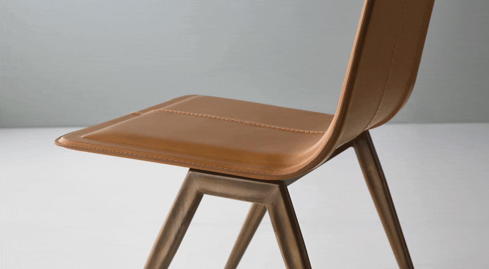Metal Tecno Chair by Doimo Brasil For Sale