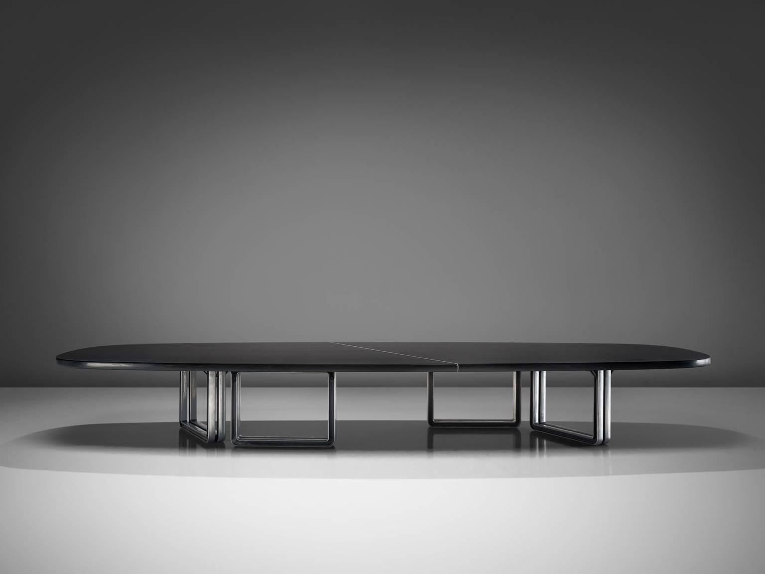 Italian Tecno Design Centre Large Black Table