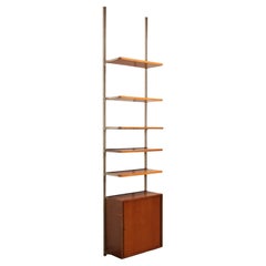 Tecno E22 Bookcase Walnut, Italy, 1970s