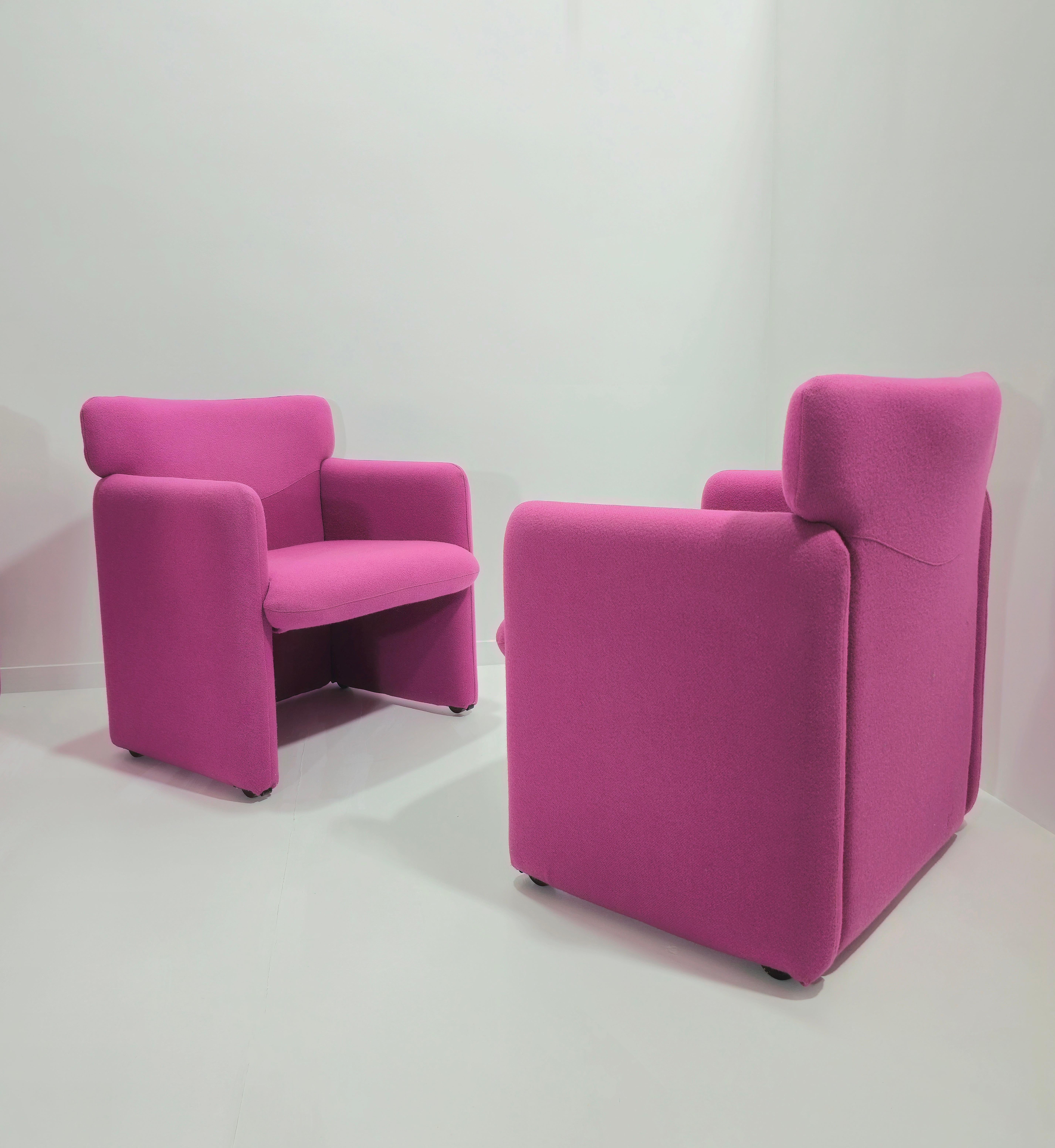 TECNO
Production Centro Progetti Tecno, Italie vers 1980
Quatre fauteuils modèle 