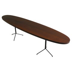 Tecno, Italy, 1960's Oval Coffee Table