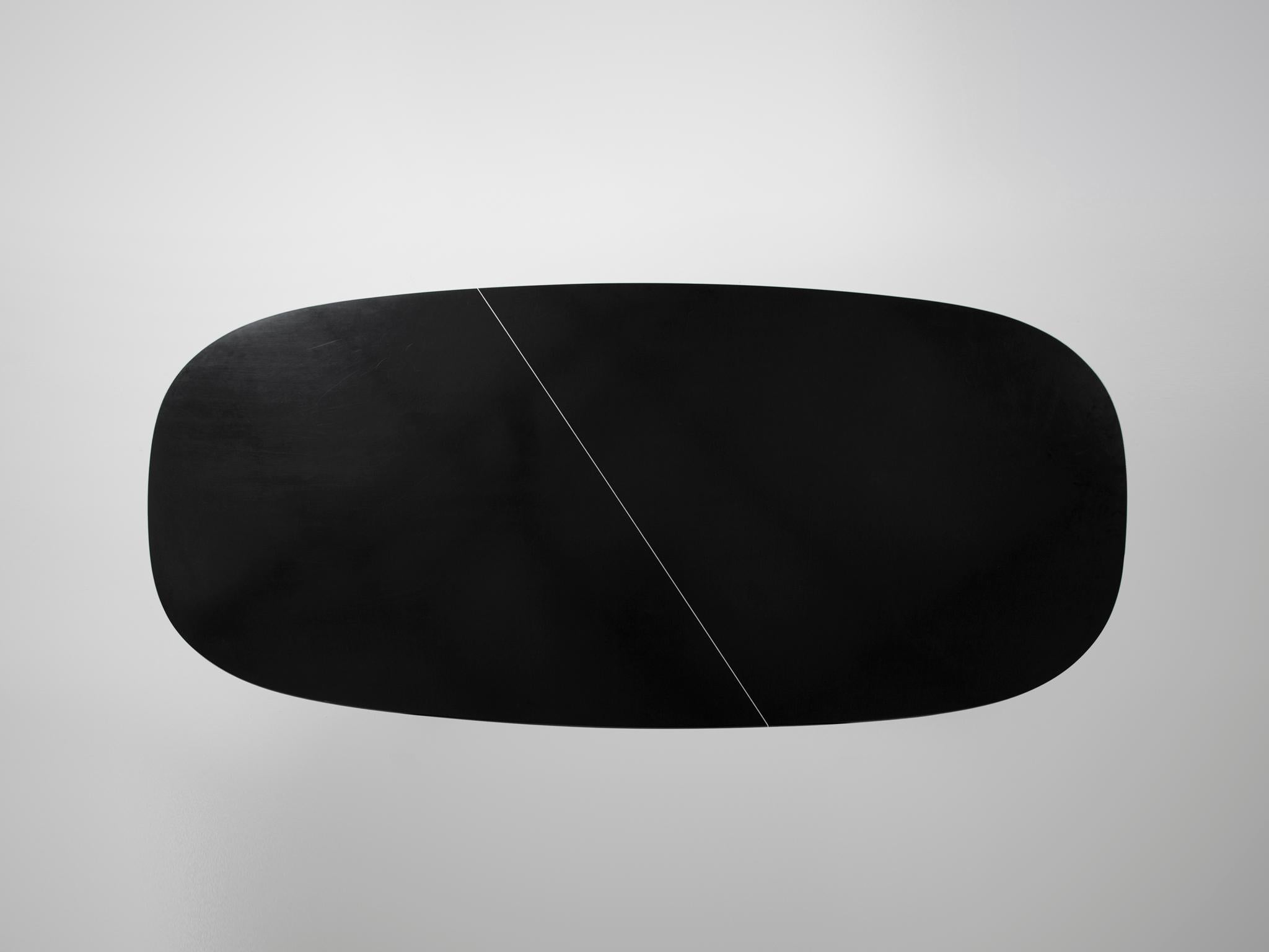 Mid-Century Modern Tecno Large Black Conference Table