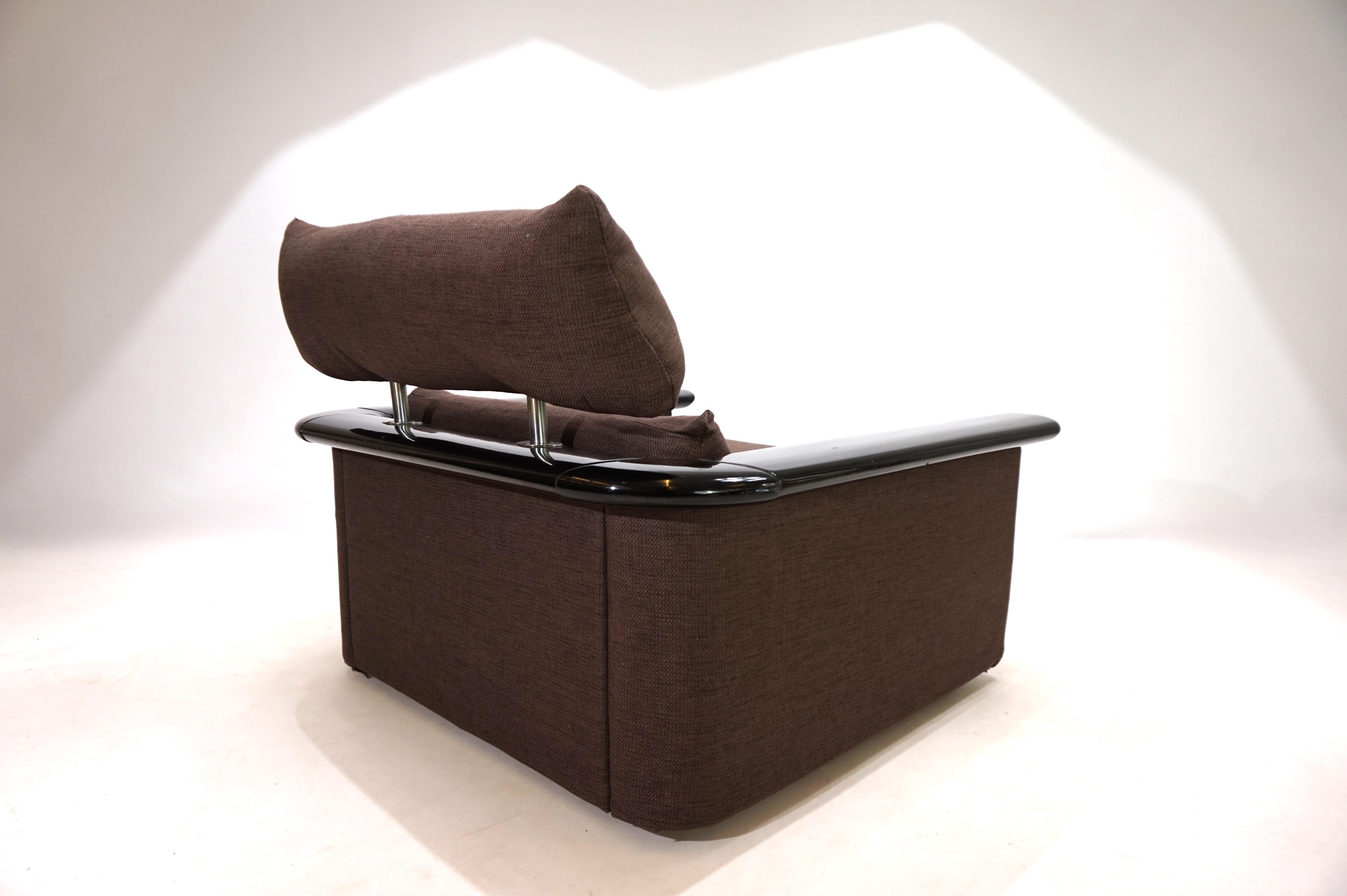 Fauteuil de salon Tecno avec cadre en laque de piano, 1970 en vente 4