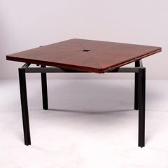 Tecno of Italy Rosewood Table with Fold Up Leaves