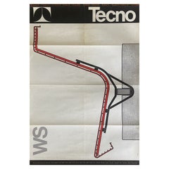 Tecno Póster promocional Osvaldo Borsani Italia Moderna de mediados de siglo