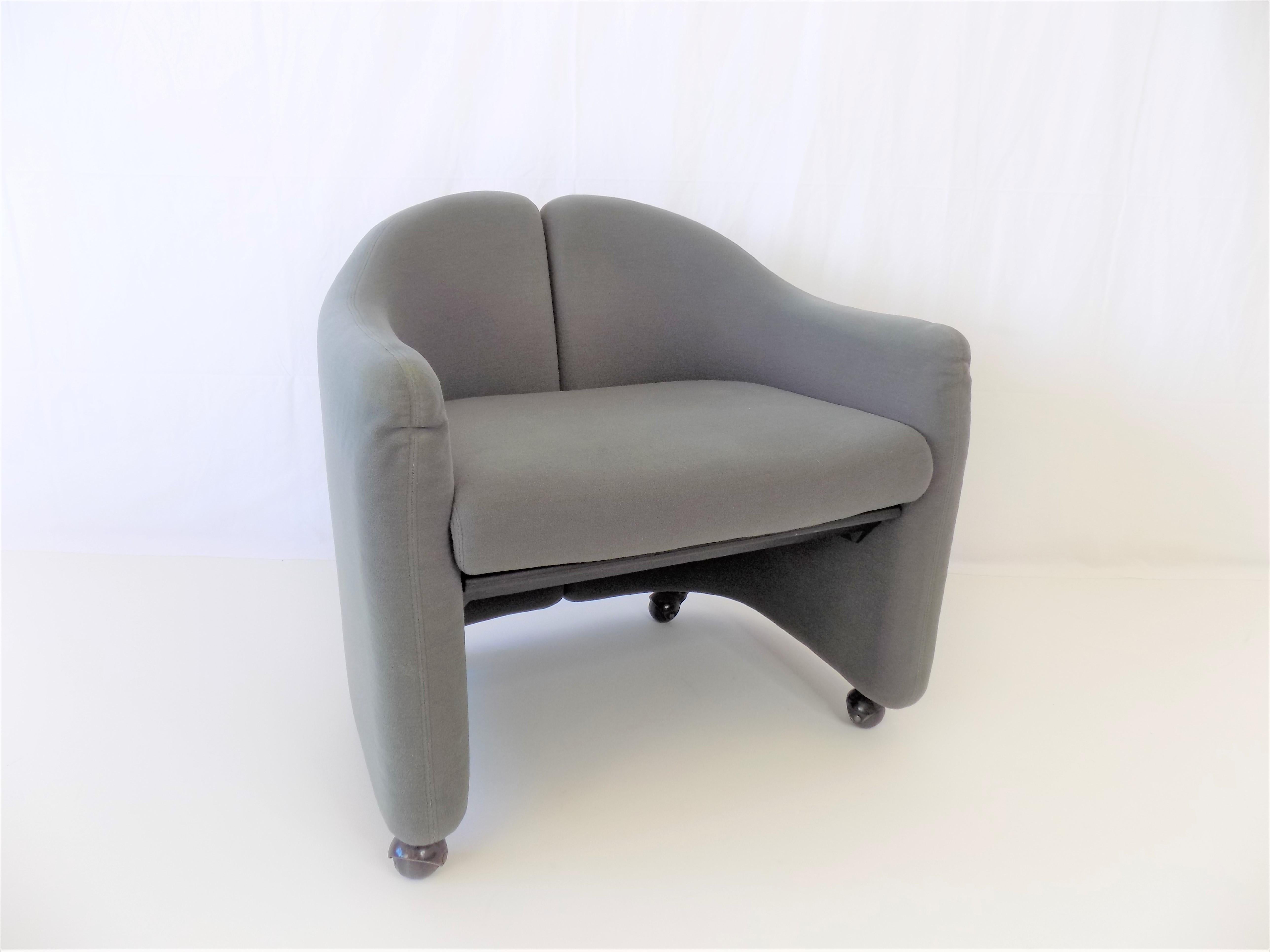Tecno PS142 Set Of 4 Lounge Chairs By Eugenio Gerli, Italy, 1969 13