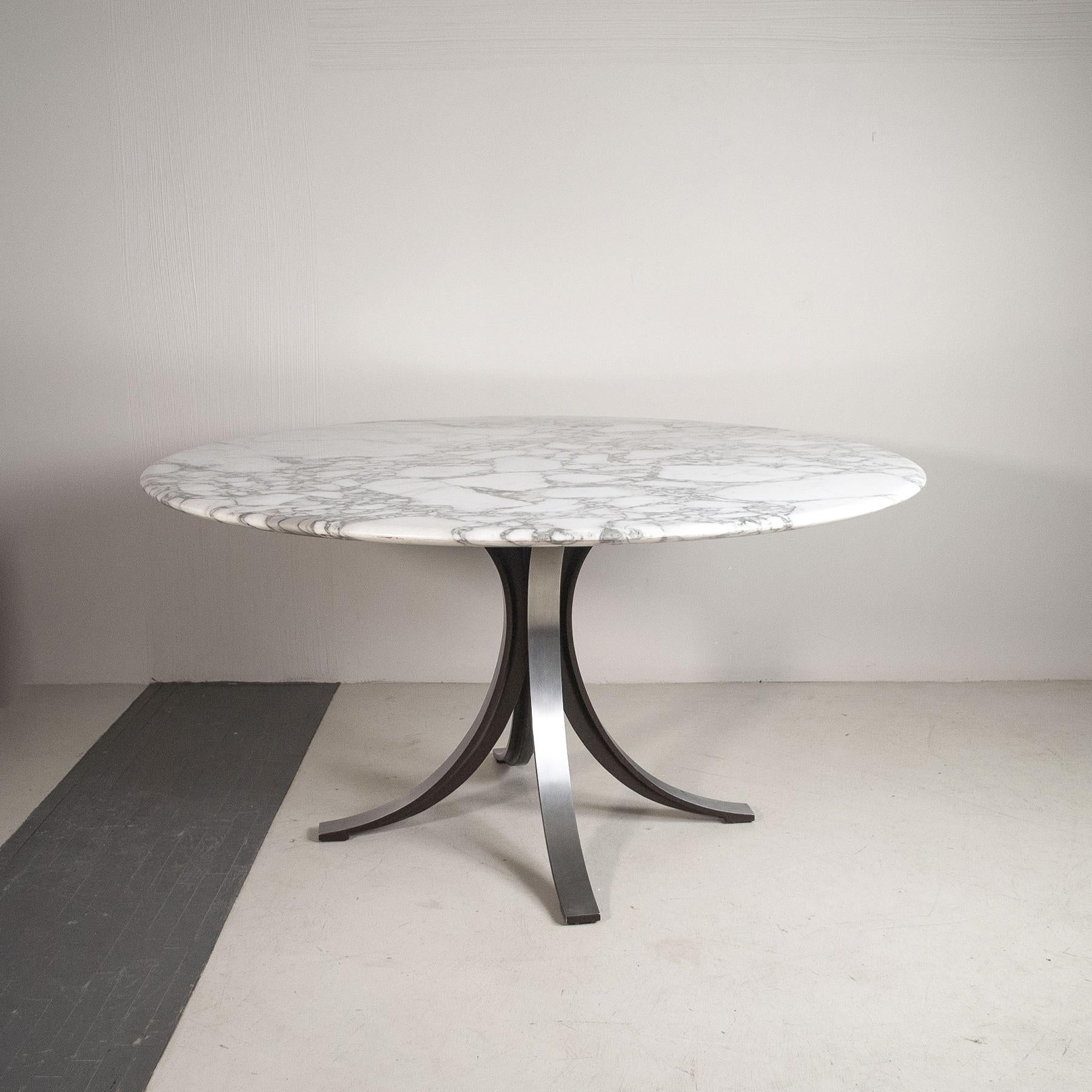 Mid-Century Modern Tecno T69 in marble top table Osvaldo Borsani Eugenio Gerli For Sale