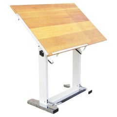 Used Tecnostyl Magnum Drafting Table Drawing Board Adjustable Foot Pedal Metal Frame