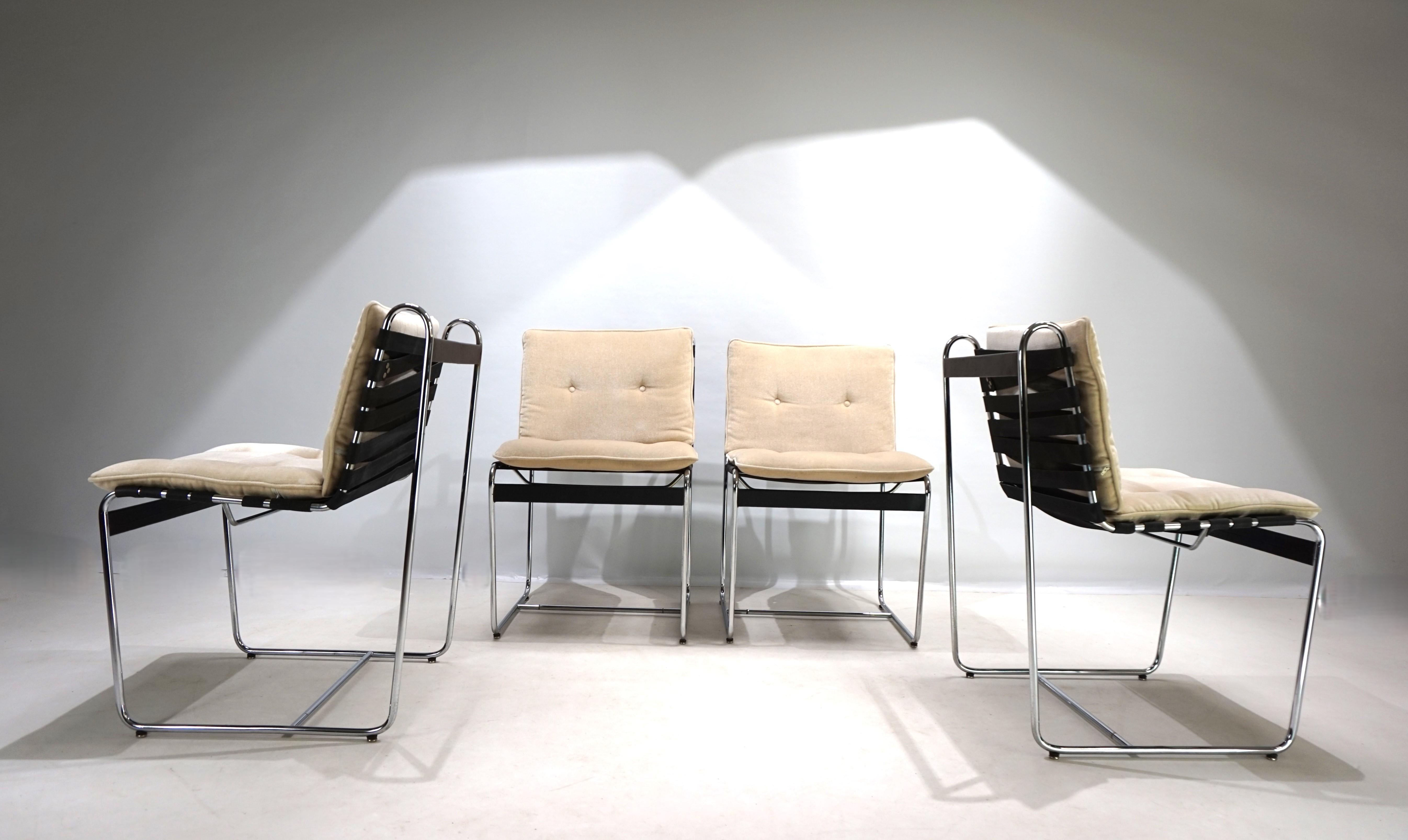 Mid-Century moderno Sedie da pranzo Tecta D 96, set di 4, di Hans Könecke, 1960 in vendita