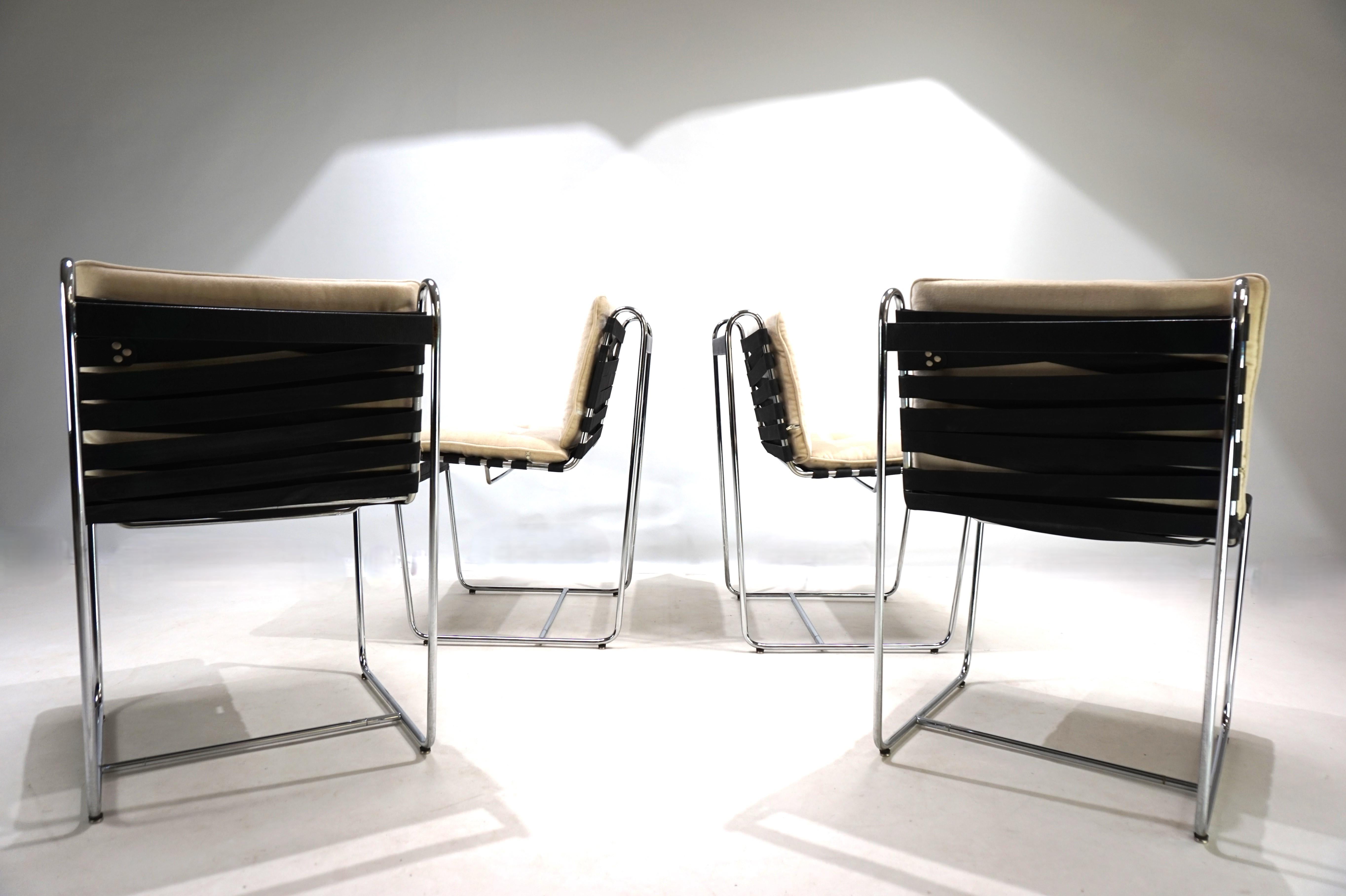 Sedie da pranzo Tecta D 96, set di 4, di Hans Könecke, 1960 In condizioni buone in vendita a Ludwigslust, DE