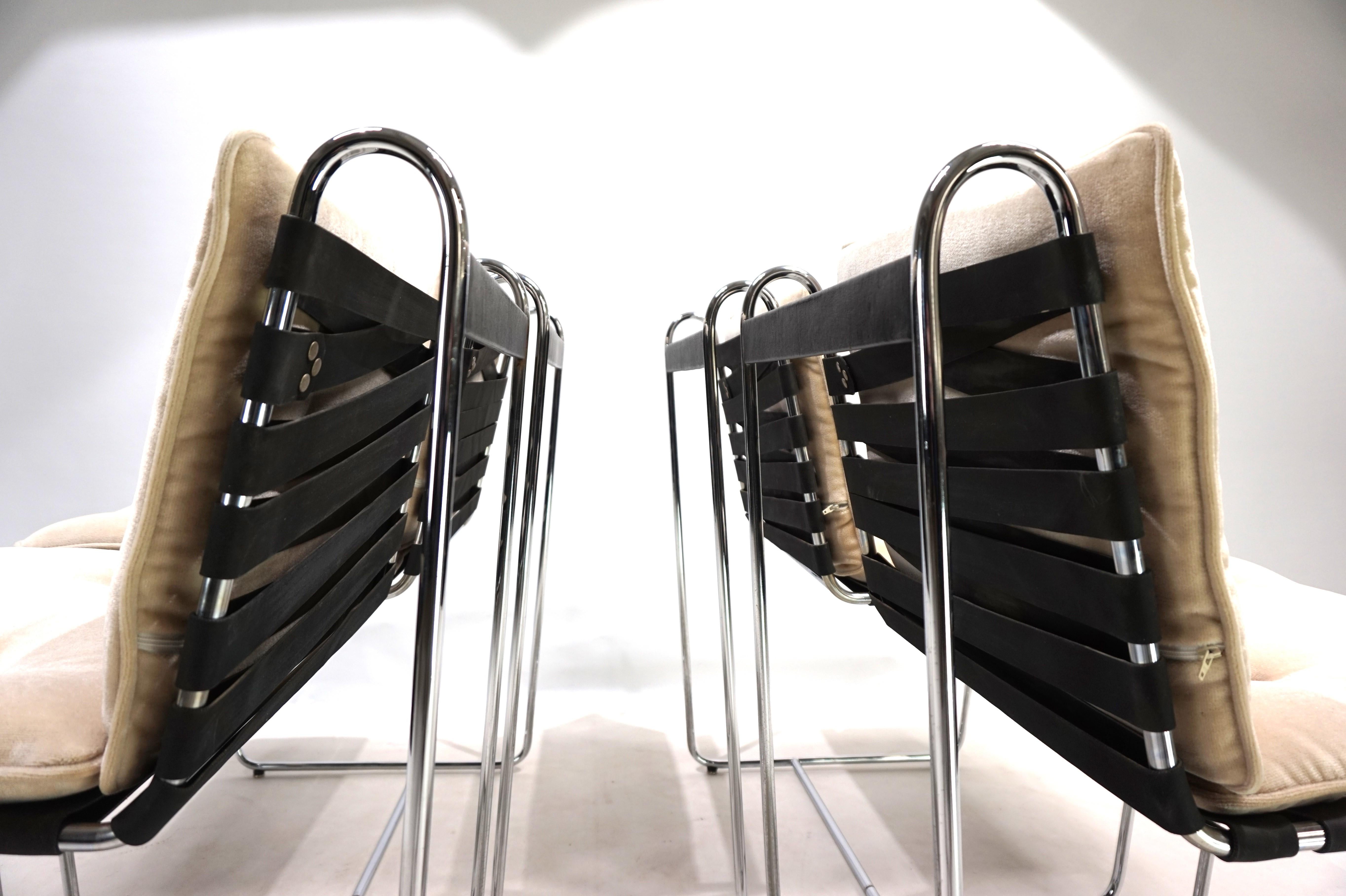 Metà XX secolo Sedie da pranzo Tecta D 96, set di 4, di Hans Könecke, 1960 in vendita