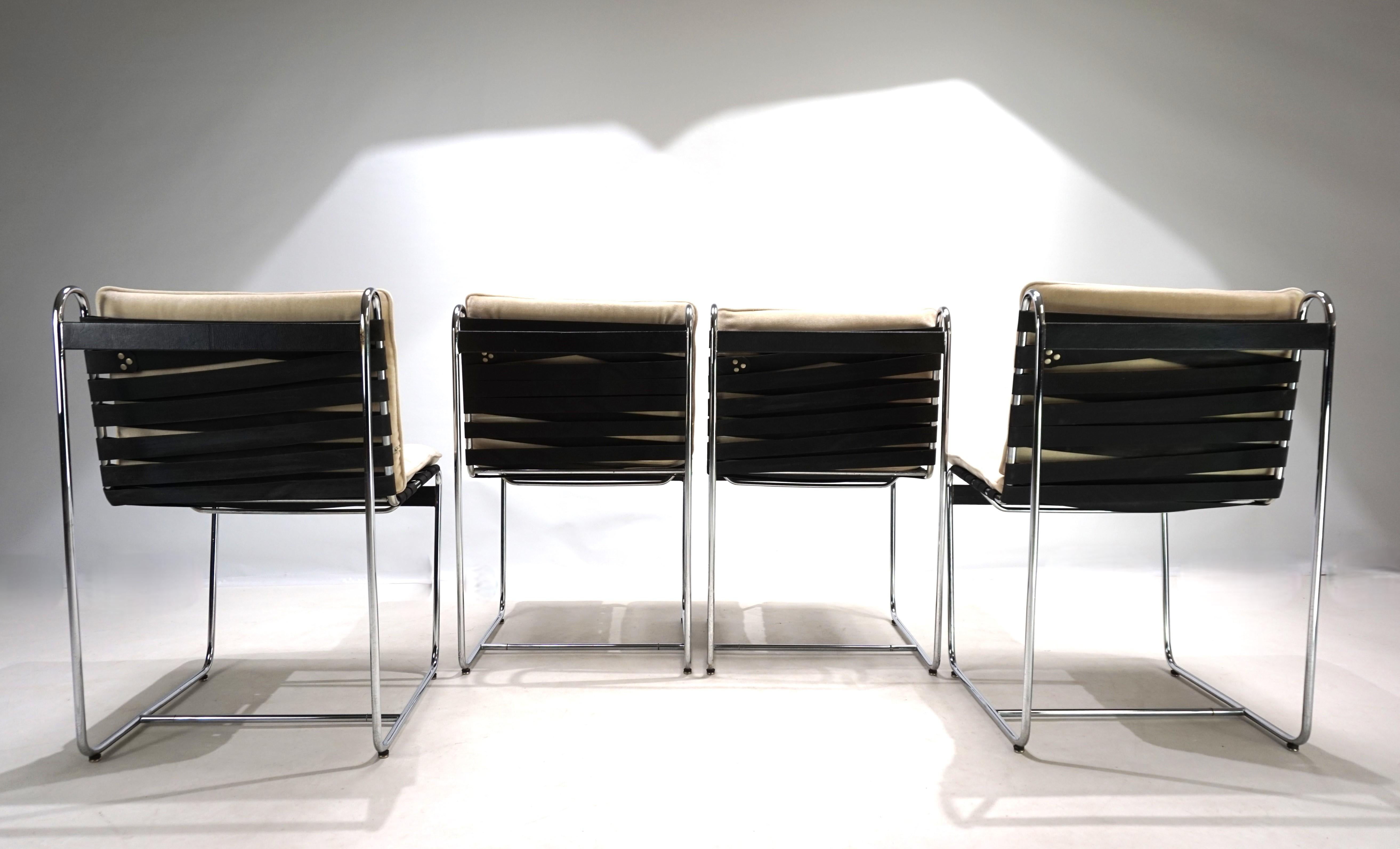 Sedie da pranzo Tecta D 96, set di 4, di Hans Könecke, 1960 in vendita 1