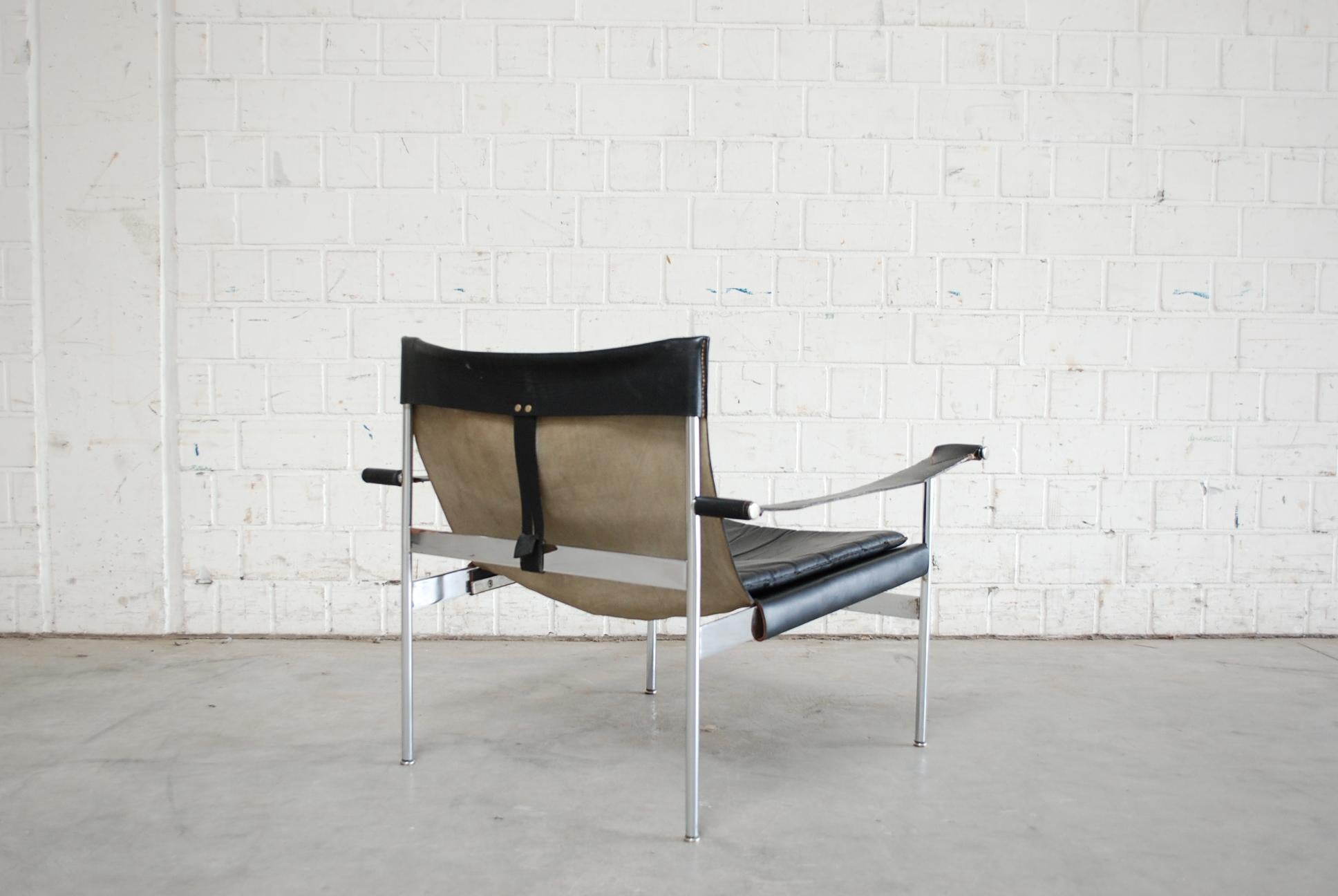 Tecta D 99 Leather Armchair Chair by Hans Könecke Black 2