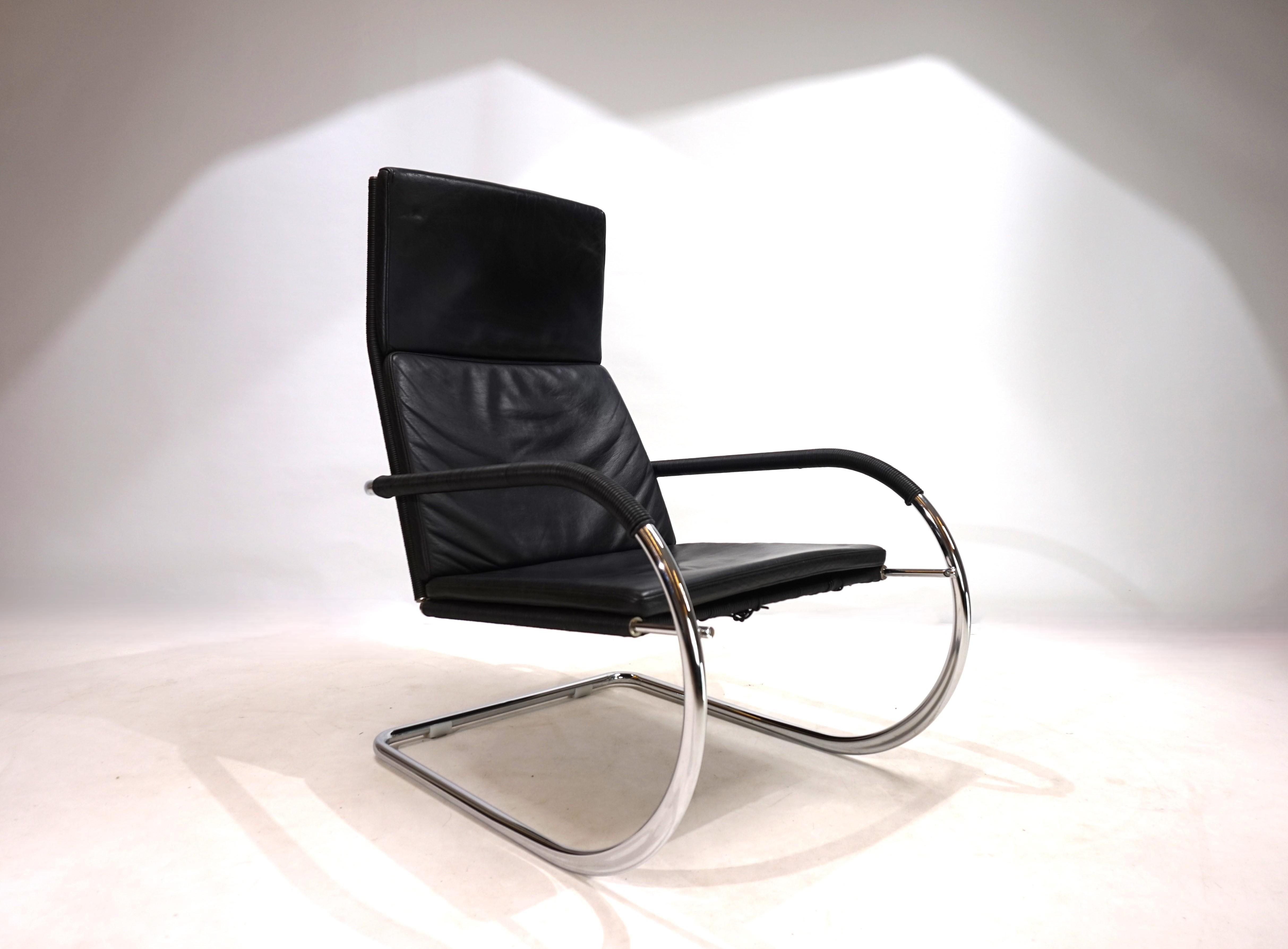 Tecta D35 Kinetischer Bauhaus-Leder-Loungesessel aus Leder von Anton Lorenz 5