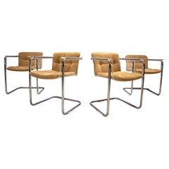 Tecta Plexiglas dining chairs set of 4 by Hans Könecke, 1960