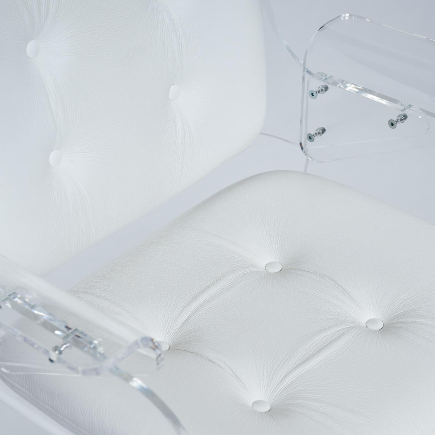 Chaise de bureau Bauhaus Tecta en cuir blanc D49 de Walter Konecke, 1959 en vente 12