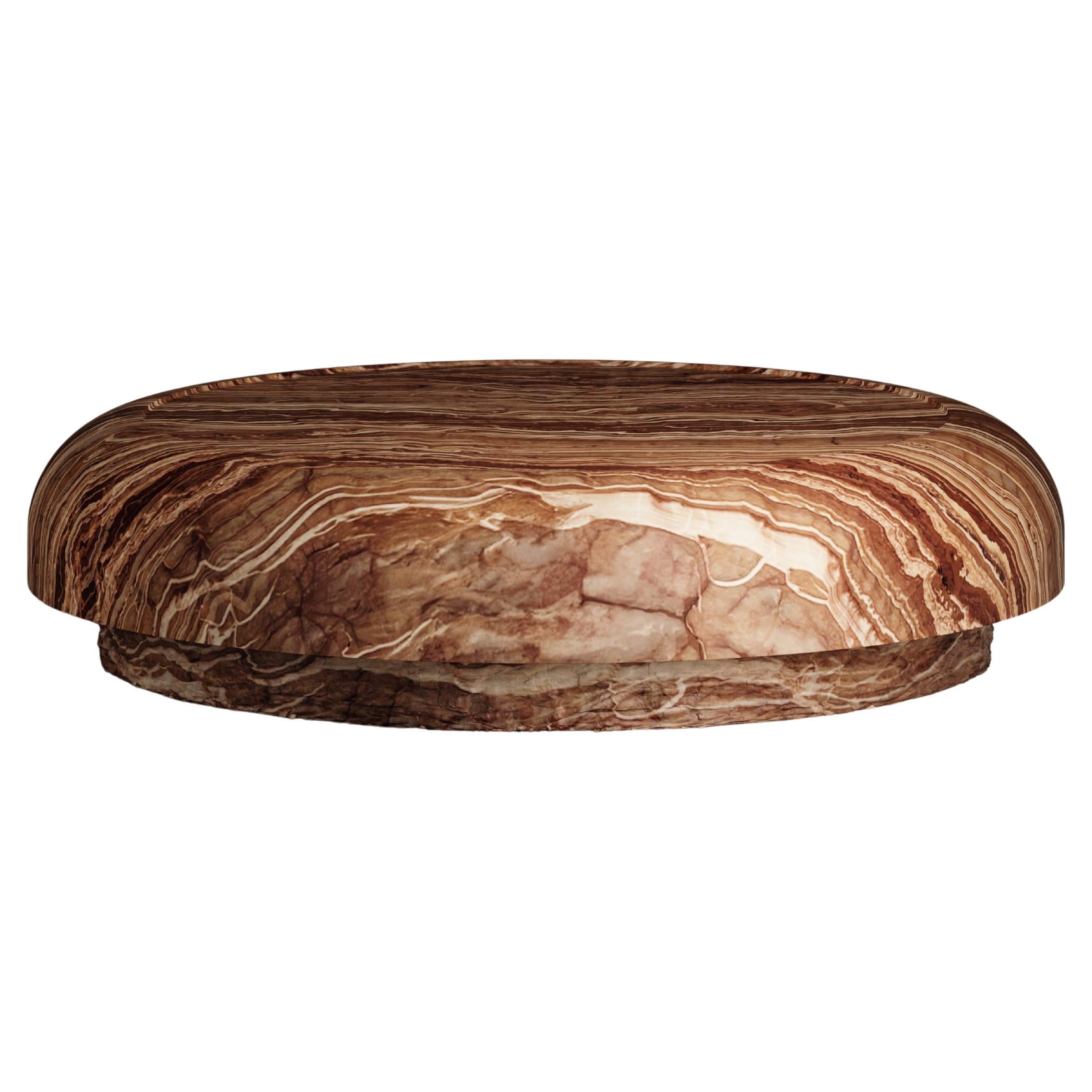 Tecton Coffee Table in Alabaster Limited Edition by Félix Millory for Monitillo For Sale