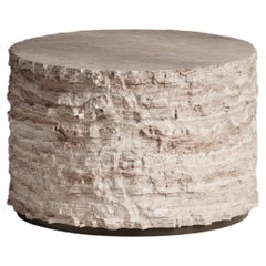 Tecton Coffee Table in Travertine by Félix Millory for Monitillo 1980