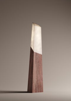 Tecton Stehleuchte aus Travertin von Félix Millory für Monitillo 1980