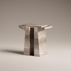 Tecton Small Console in Travertine by Félix Millory for Monitillo 1980