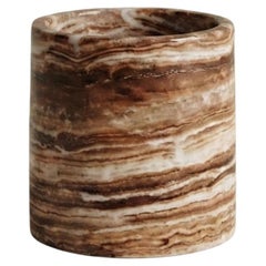 Tecton Vase in Red Alabaster Limited Edition by Félix Millory for Monitillo 1980