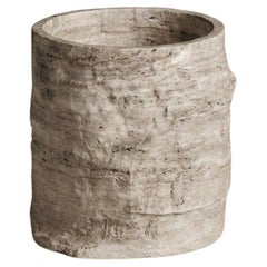 Tecton Vase in Travertine by Félix Millory for Monitillo 1980