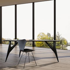 TED Ash Nero Medium - Dining Table in Solid Ash - Italian Design by Greyge