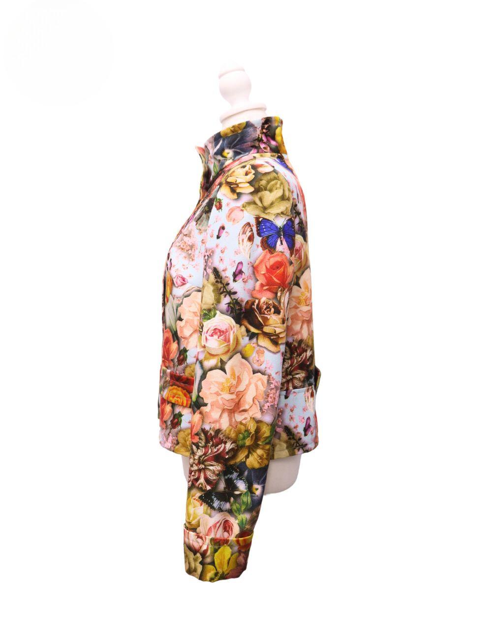 Ted Baker Lornah Floral Jacket Size 3 In Good Condition For Sale In Amman, JO