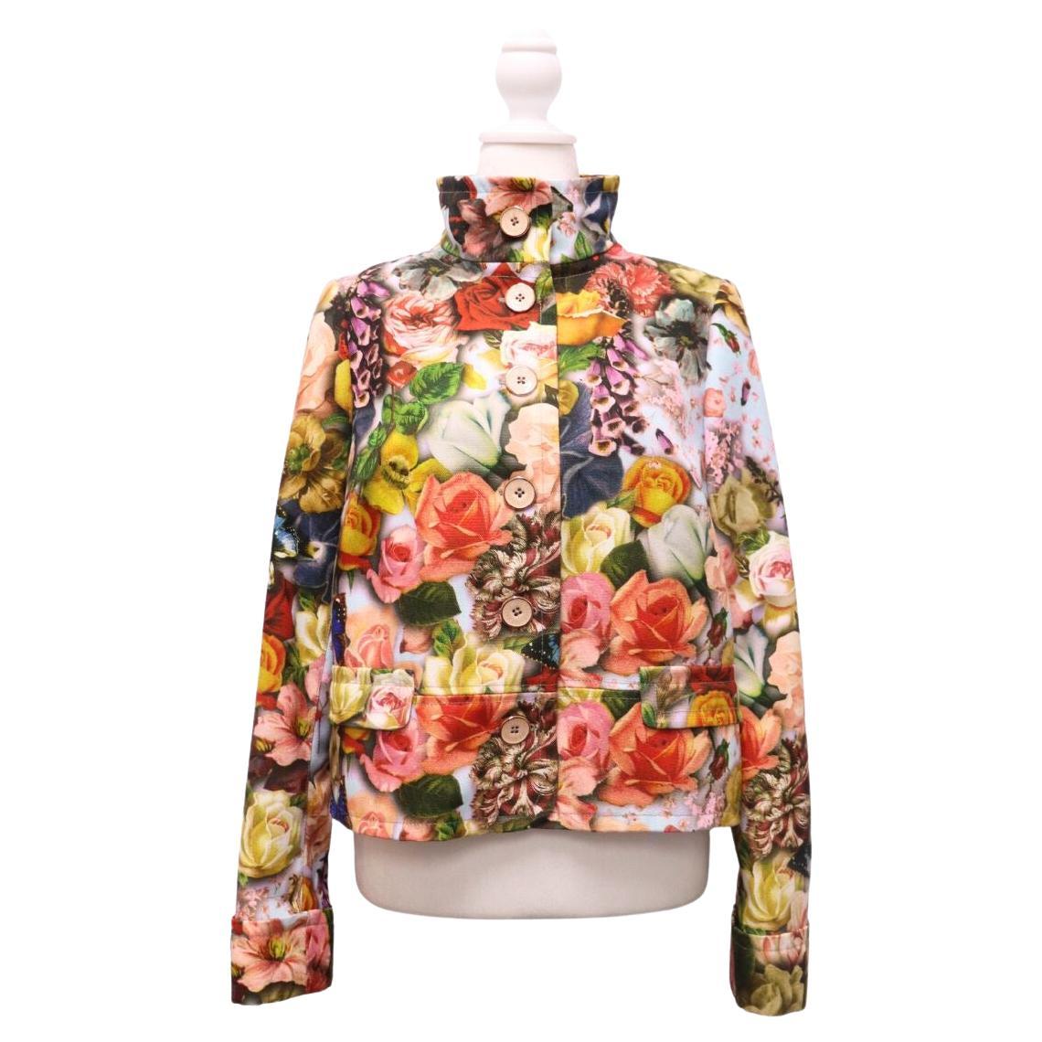 Ted Baker Lornah Floral Jacket Size 3 For Sale
