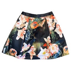 Ted Baker Multi-Color Pleated Floral Skirt