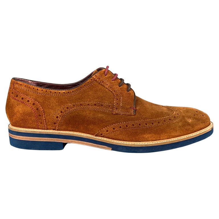 TED BAKER Size 11 Brown Perforated Leather Wingtip Shoes For Sale at  1stDibs | ted baker sizing, ted baker sizes, ted baker shoes