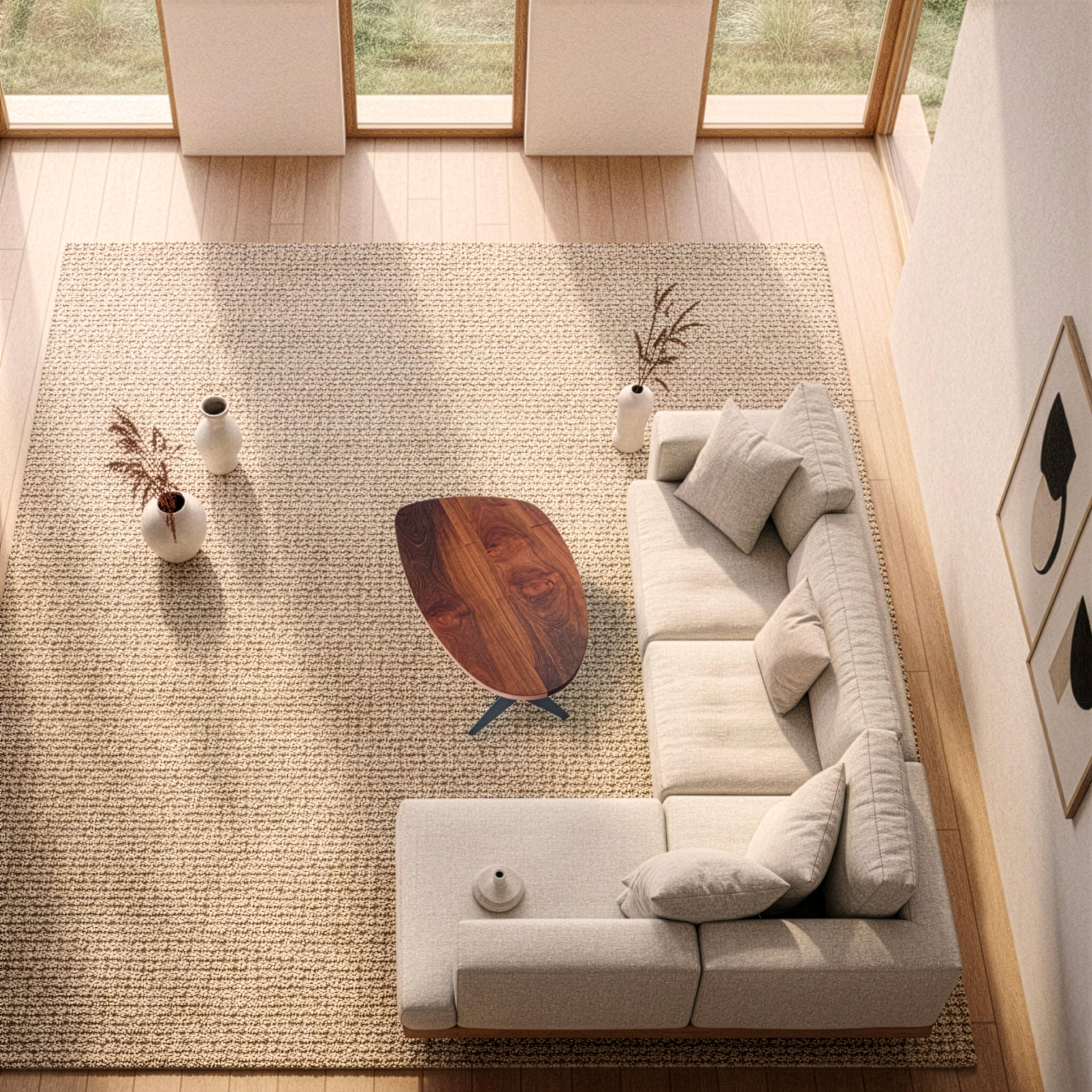 Periodo contemporaneo TED Coffee Table in Solid Walnut – Italian Design Coffee Table by Greyge in vendita