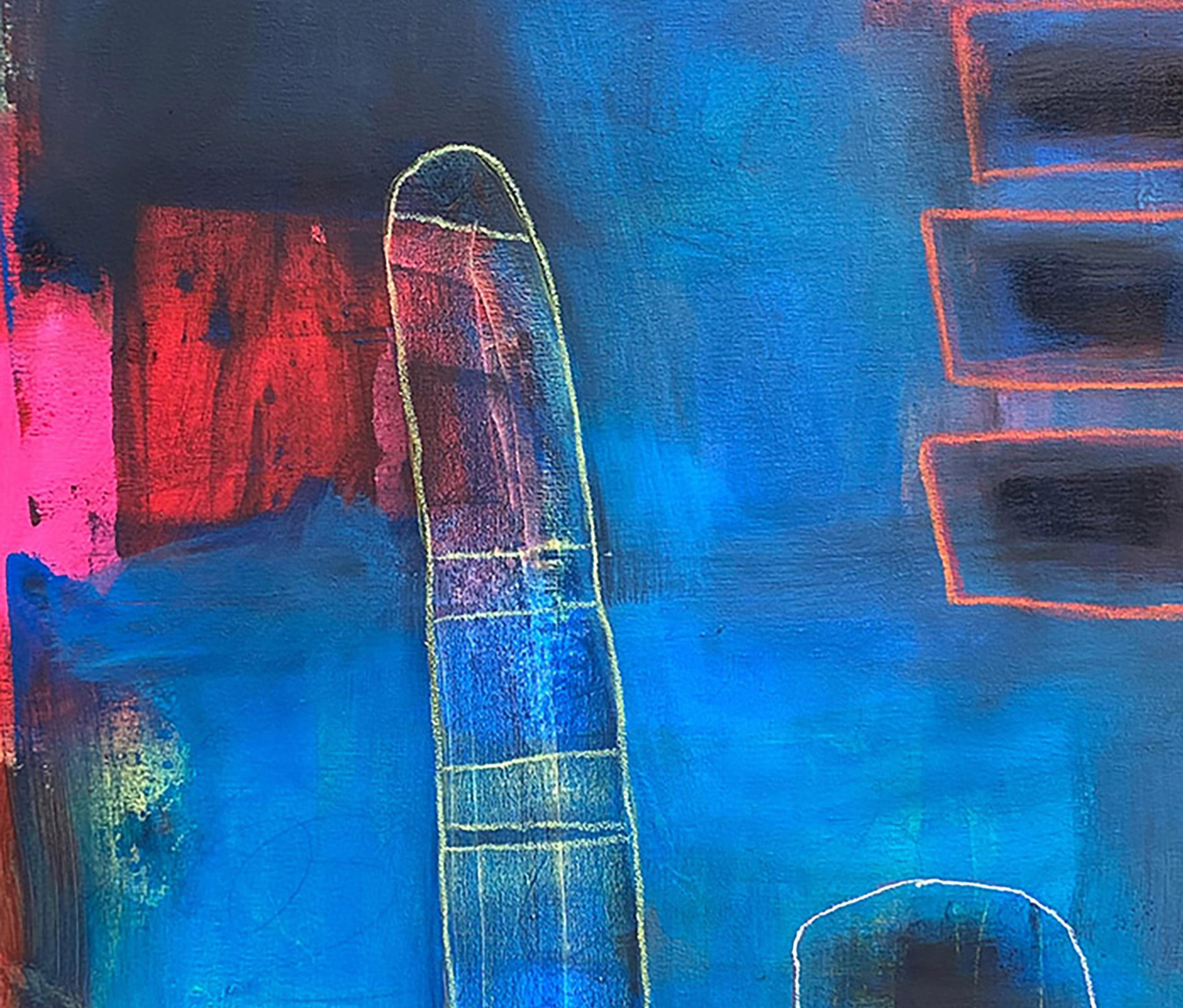 Blau of a Kind #1, Blau, Rot, Rosa, Rot, Neon, Schwarz, Hellbraun im Angebot 1