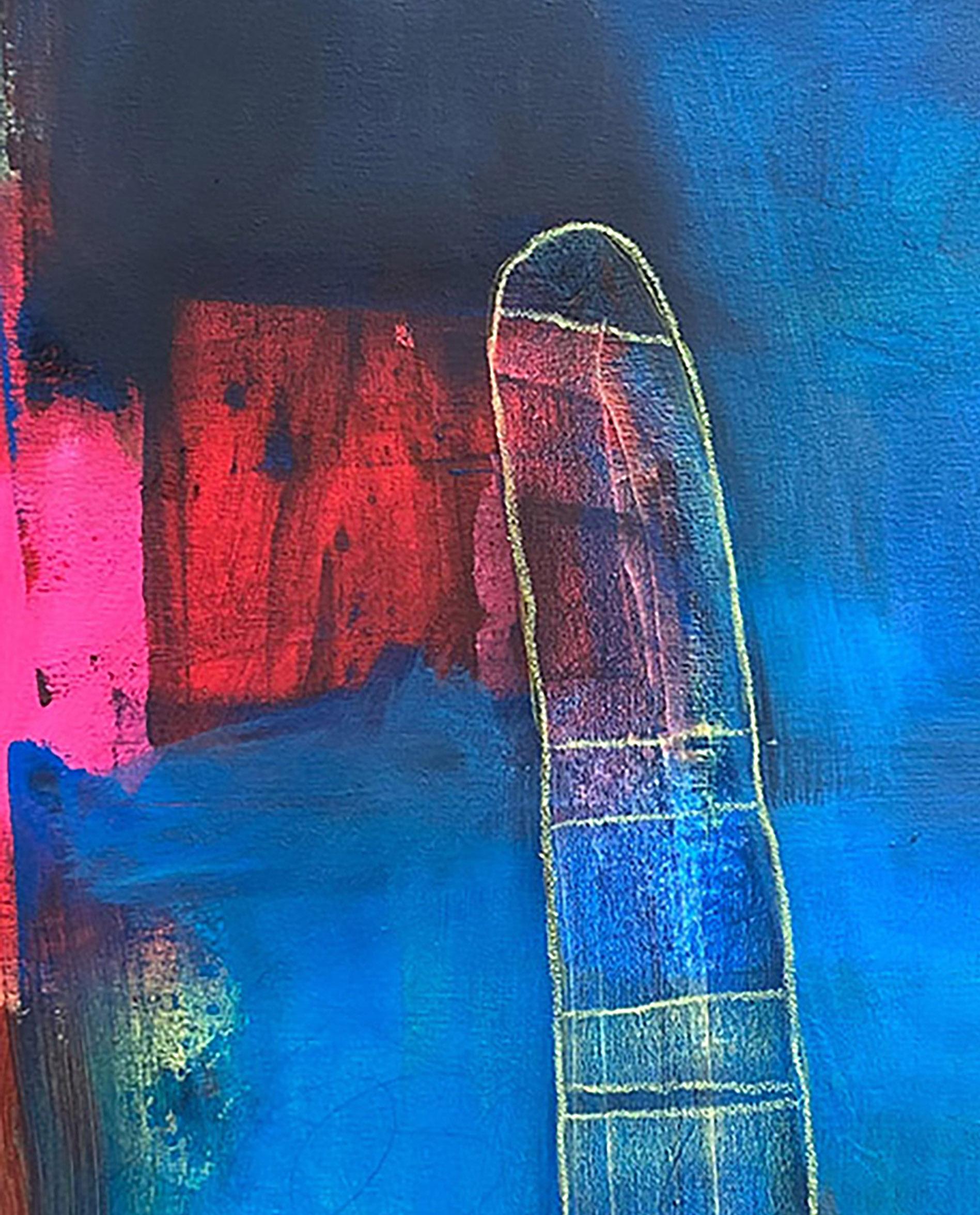 Blau of a Kind #1, Blau, Rot, Rosa, Rot, Neon, Schwarz, Hellbraun im Angebot 3